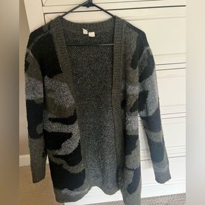 Anthropologie Camo Cardigan Size S
